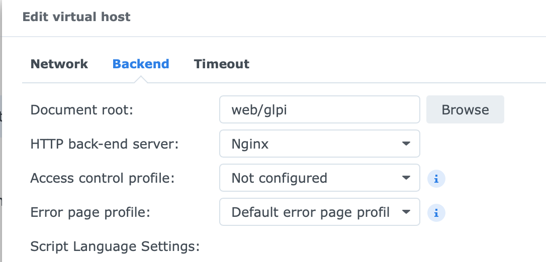 assign your document root to your virtual host